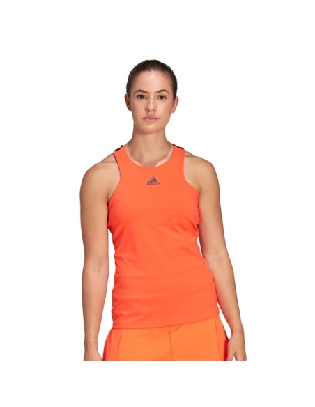 Camiseta De Tirantes Adidas Impact Naranja Mujer | Ofertas de pádel